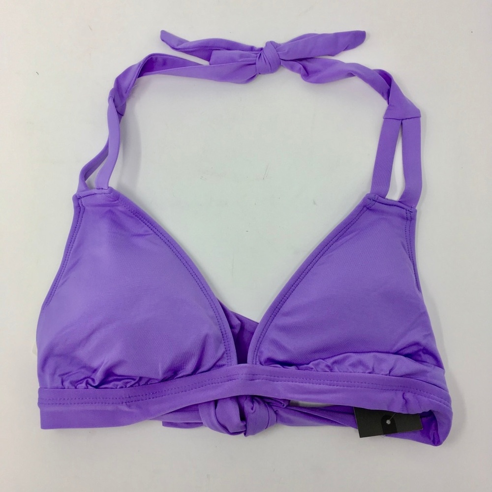 Bikini Swimsuit Top, Size M, Purple Top, NEW